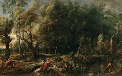 Landscape with Hunt of Atalanta and Meleager Peter Paul Rubens